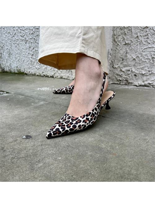 Slingback donna maculata IL LACCIO | 894R002SANDYMIELE LEOPARDO